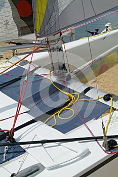 Racing catamaran