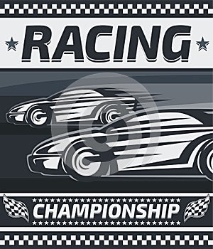 Racing Championship Poster Design.