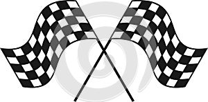 Racing Checkered Flag for your design or logo photo