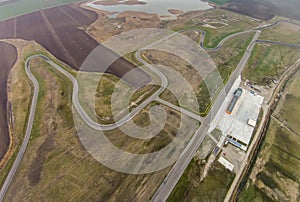 Racing circuit , aerial view