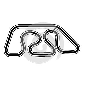 Racing circuit icon