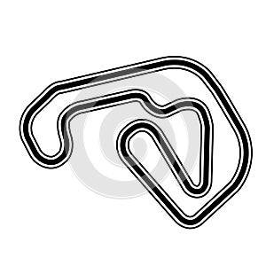 Racing circuit icon