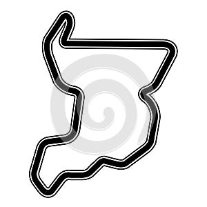 Racing circuit icon