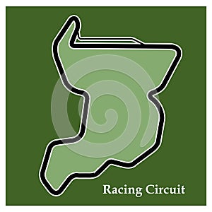 Racing circuit icon