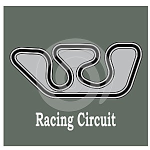 Racing circuit icon