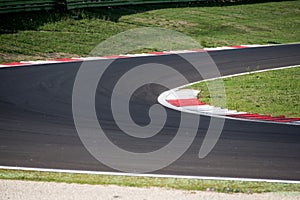 Racing and competiotion concept asphalt circuit track