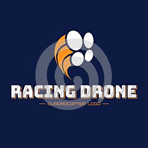 Racing drone logo photo