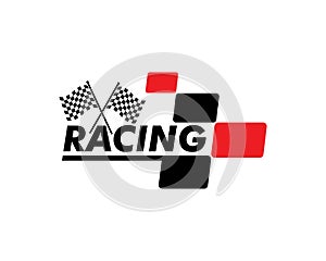 racing flag illustration vector