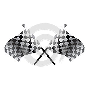 racing flags. Vector illustration decorative design