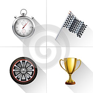 Racing Icons Set