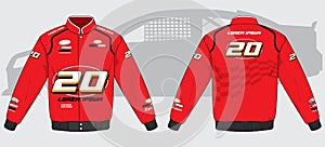 Racing jacket colorful mockup template hoodie car motorcycle