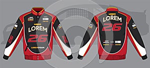 Racing jacket colorful mockup template hoodie car motorcycle