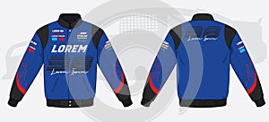 Racing jacket colorful mockup template hoodie car motorcycle