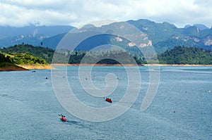 The racing long tail boats