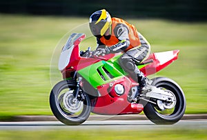 Racing motorbike photo