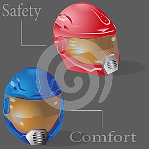 Racing and Motorbike Protection Safety Helmet