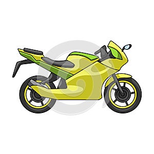 Racing motorcycle.Extreme sport single icon in cartoon style vector symbol stock illustration web.