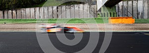 Racing motorsport background car motion blur effect speed concept asphalt track