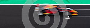 Racing motorsport background car motion blur effect speed concept asphalt track