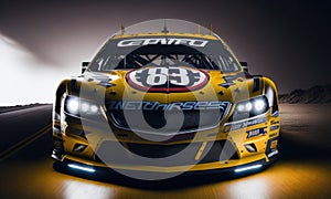 Racing NASCAR car