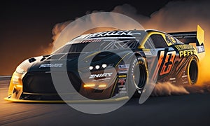 Racing NASCAR car