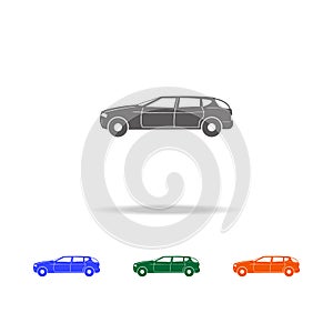 Racing speed car icon. Types of cars Elements in multi colored icons for mobile concept and web apps. Icons for website design and