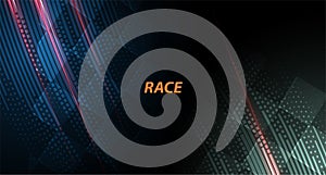 Racing square background, vector illustration abstraction in car
