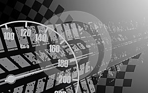 Racing square background, vector illustration abstraction in racing car track photo