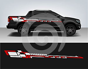 Racing Vehicle Graphics kit isolated