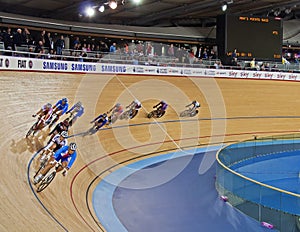 Racing at the Velodrome
