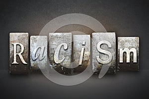 Racism Theme Letterpress photo