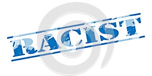 Racist blue stamp