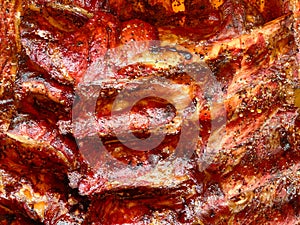 Rack of BBQ ribs