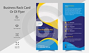 Rack Card Design for Corporate  Business and Dl Flyer.