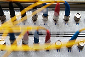 Rack fiber-optic connections