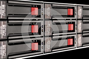 Rack-mounted disk array