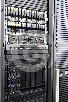 Rack mounted servers photo