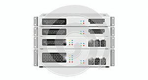 Rack Server Units Stack Illustration