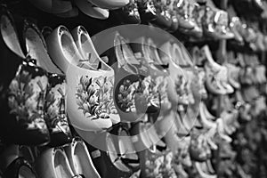 Rack of shoes