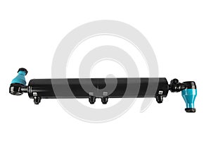 Rack stabilizer of front car suspension. Expendable part for car suspension repair. The anti-roll bar is one part of the chassis
