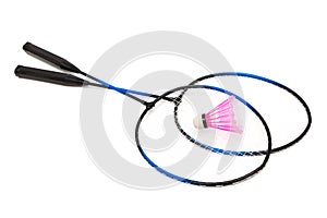 Racket and shuttlecock badminton