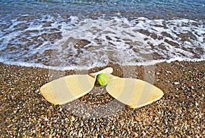Rackets on the beach - summer sports