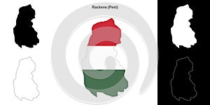 Rackeve outline map