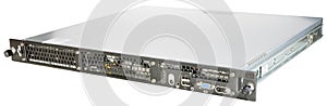 Rackmount server over white