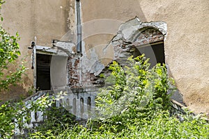 Racoczi castle details in Iernut, Mures, Transylvania