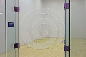 Racquetball court photo