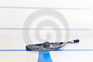 Racquetball equipment and wall