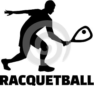Racquetball player photo