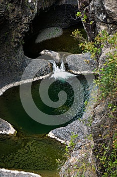 Radal National Park 7 cups in region of Maule Chile photo