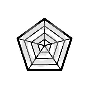 Radar chart icon